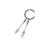 Fork Keychains, Fork Keyring, Fork Keyholder, Tableware Keychains thumbnail-1