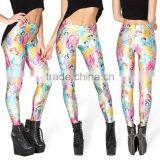 2014 Digital Printing Cartoon Snow White Star Leggings Pantyhose Female Black Milk