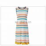 2017 New Style Women Colorful Strip Knited Dresses Pencil Skirt thumbnail-3