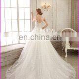 CE95 Attractive Girls Appliqued Lace Tulle Princess With Beading Dress for Civil Wedding thumbnail-2