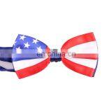 fourth of july print silk custom bow tie