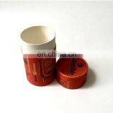 Manufacturer Wholesale Luxury Carboard Paper Orange Printed Hat Round Box for Tea Tube Packaging Box With Roll thumbnail-3