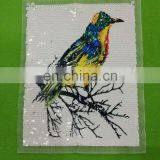 Ningbo Sequins Patches Kids Print Designs Rose Sew on Reversible Sequin Patches