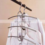 Multifunctional Fishbone Hanger, Good Quality Stainless Steel Scarf Pants Hanger thumbnail-1