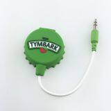 Custom Logo Bottle Cap Shape Earphone Splitter Audio Splitter Headphone Splitter thumbnail-2