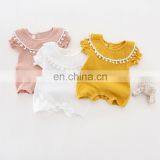 Lovely Whosale Newborn Baby Clothes Summer Linen Baby Clothes Romper thumbnail-2