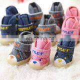 Autumn and Winter Cotton Shoes Cute Bear Cowboy Shoes Non-slip Dog Cotton Shoes Pet thumbnail-4