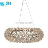Contemporary Living Room Classic Design Decorative Ceiling Circle Acrylic Ball Led Light Chandelier thumbnail-1
