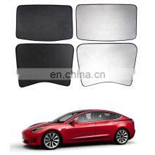 Car Sunshade Customized for Tesla Model 3 Glass Roof Sunshade 4pcs Sunroof UV Rays Protection Window Shade