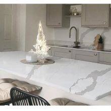 Code：6058，Calacatta Artificial Stone Quartz Slab Kitchen Countertops thumbnail-3