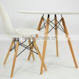 Glass or MDF Top With Wood Base Dining Table thumbnail-2