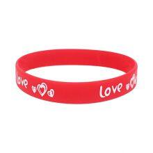 Factory Price Spot Seconds Love Pattern Couple Valentine's Day 7 for a Set of Wristbands Soft and Comfortable Silicone Bracelet thumbnail-4