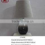 2016 Newest Gradient Ceramic Base Table Lamp Black and White thumbnail-2