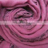 Charm Beautiful Rose Flower Embroidery Lace Plain Cotton Linen Scarves Fashion thumbnail-5