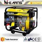 Four Wheels Single Phase 2KW Diesel Welder Generator