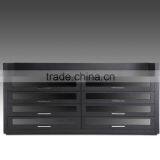 New Design Wooden Dining Room Sideboard Modern Wooden Black Living Room Cabinet thumbnail-1