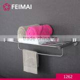 Bathroom Accessories Brass Chrome Finishing Towel Holder Double Rack