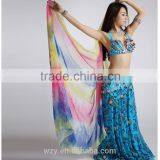 Gradient Belly Dancing Veils Silk Fabric Dance Veil thumbnail-1