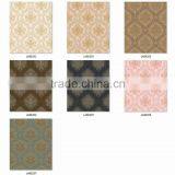 Remnants Deep Embossed Vinyl Wallpaper, Black and Silver Gorgeous Damask Wall Sticker for Shop , Best Wall Sticker Pattern thumbnail-3