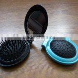 Plastic Foldable Oval Shape Makeup Plastic Hair Comb thumbnail-1