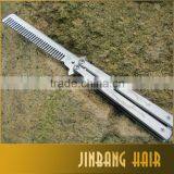 Malaysia Hot Selling Hair Styling Tool Comb Butterfly Pattern Camping Carved Double Dragon Butterfly Knife thumbnail-1