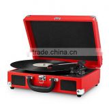 Classic Retro Gramophone Wooden Turntable Player with CD/USB