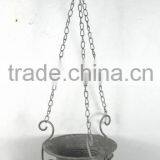 090294F Decorative Antique Metal Wire Hanging Flower Pots