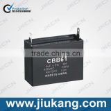 China Manufactory cbb61 electric fan/ceiling fan capacitor for sale