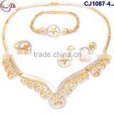 CJ1087 Gold Latest Italian Fashion Top High Quality Various Design Jewelry With Rhinestone Matching Dress for Party/wedding thumbnail-2