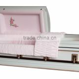Oblong carnation casket and coffin stainless steel 18206