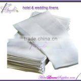 100% Cotton Napkins With Satin Band, Plain Cotton Napkins, White, 22"*22"(56*56cm) thumbnail-1