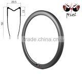 700C 50mm Carbon Road Rims Tubular, 50mm Carbon Road Rims 20.5mm / 25mm Width Road Bike Wheelset thumbnail-2