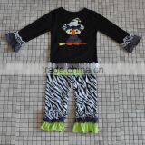 2016 Latest Design Infant Floral Pumpkin Cat Halloween Clothing thumbnail-6