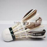 Export Japan Improve the Ability to Respond /best Black&white Goose Feather Shuttlecock for Training