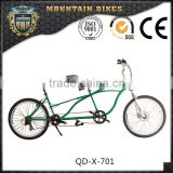 New style tandem bike two wheels sightseeing bicycle for 2 people