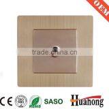 Aluminium 13A Wall Socket With Switch and Neon for Hotel and Villa thumbnail-6
