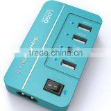 20W 4 Port Multiple USB Family-sized Desktop Rapid Charger Multi Travel Power Adapter for USB-Charged Devices(Black) thumbnail-4