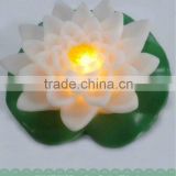 poor Floating Battery Operated plastic LED lotus flower with light