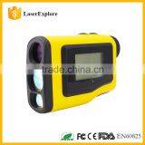 New Yellow color LCD Golf caddy 6x21 600m OEM Laser Golf Rangefinder with Slope and Pinseeker