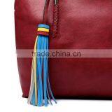 Stylish New Designer Ladies Handbag Genuine Leather Shoulder Handbag With Tassels thumbnail-4