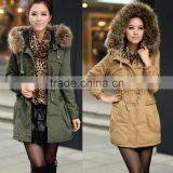 Hot Fashion Ladies Winter Thicken Hooded White Duck Down Jacket Coat