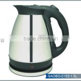 1.5L Stainless Steel One-Touch Electric Kettle