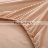 100% Cotton Fitted Sheet Solid Color Pink Color thumbnail-2