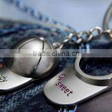 >>>Hot Selling Silver Plated Love Sweet Couples Hats Keychain for Boyfriend Girlfriend Gift / thumbnail-3