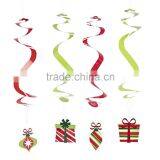 Dark Blue YELLOW 1st Birthday Dangling Hanging Swirl Ceiling Decoration Kids Party thumbnail-6