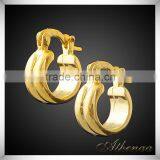 Simple Gold Earring Designs for Women Brass Wholesale Jewelry Factory China