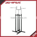 Stainless Steel Floor Standing Four Arms Clothes Rack thumbnail-1