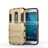 2 In 1 Hot Selling Iron-Bear Stand Rugged Hybrid Cover Case For Motorola Moto X Style thumbnail-4