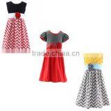 2016 New Casual High Quality Cotton Round Neck Baby One-piece Dress Designs for Girl thumbnail-1