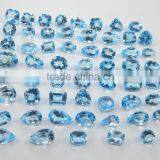 Natural Swiss Blue Topaz Faceted Gemstone, Blue Topaz Loose Gemstone thumbnail-3